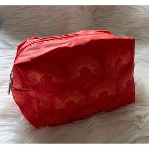 Kinolau Ohia Lehua Toiletries Zipper Pouch Makeup Cosmetic Red Orange Manaola